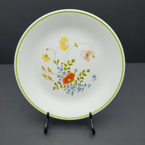 Corelle Wildflower Salad Plates Corning Spring Bouquet Luncheon Plates - Picture 2 of 7